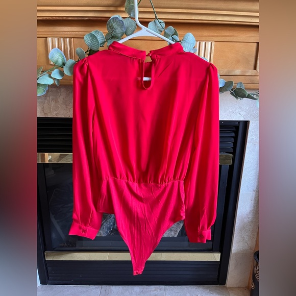 Red Ruffle Bodysuit - Picture 4 of 5